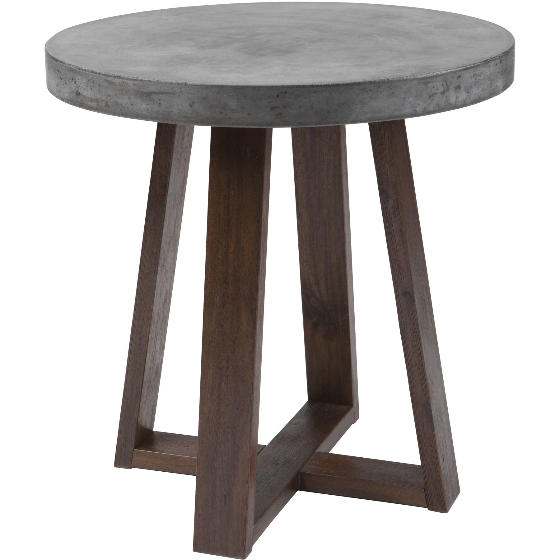 Devons 24.5 X 23.75 inch Grey / Medium Brown Side Table
